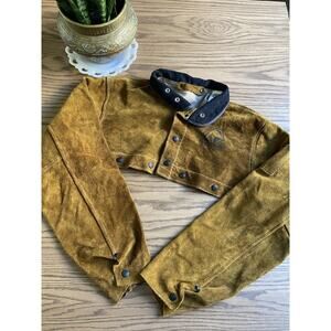 Black Stallion Welding Cape Sleeve Medium Cowhide Leather Work Jacket